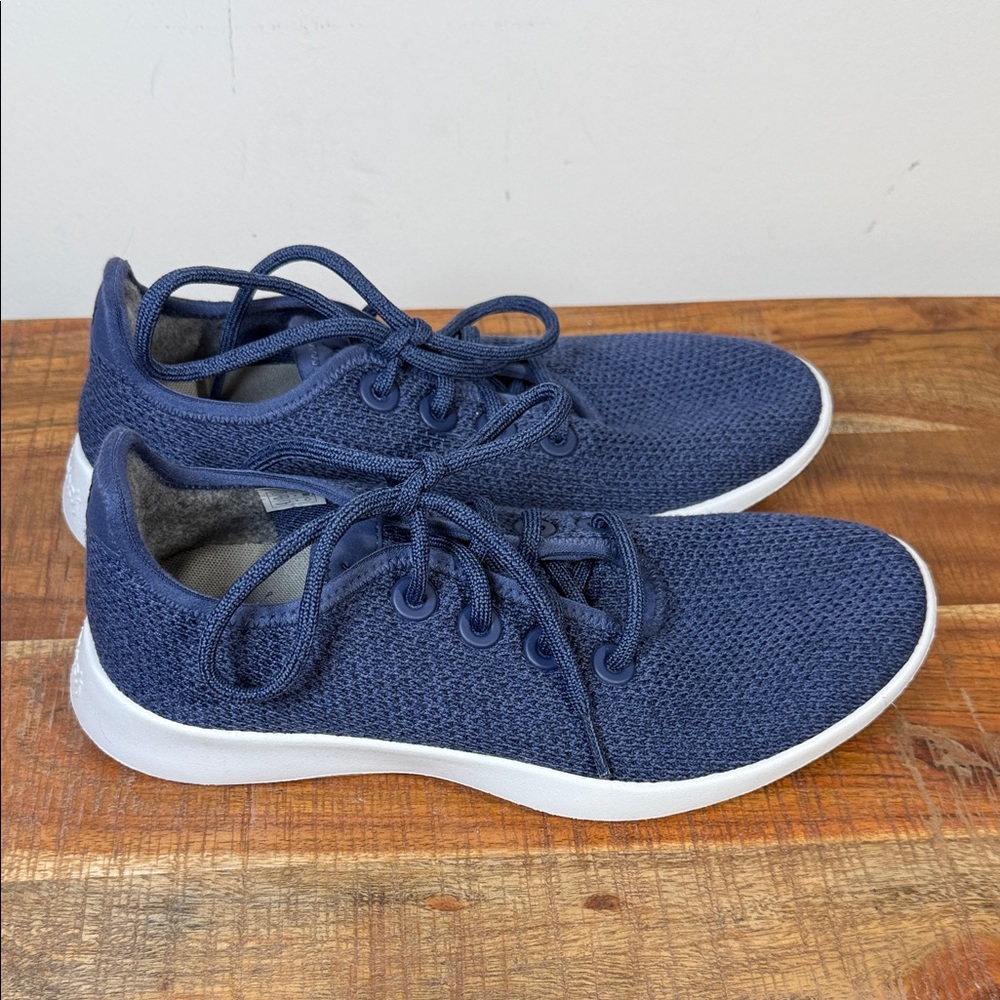 Allbirds Navy Blue Knit Sneakers, women’s 8